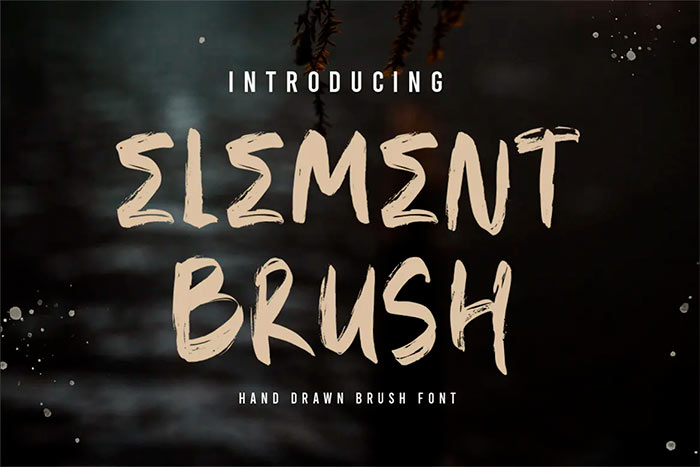 ELEMENT Brush Font