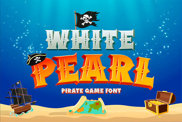 White Pearl - Gaming font