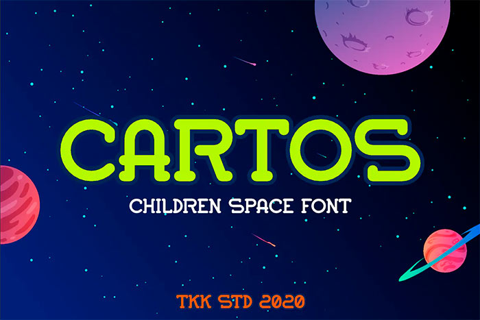 Cartos - Modern Kids Gaming Font