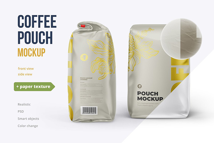 Coffee Pouch Mockup