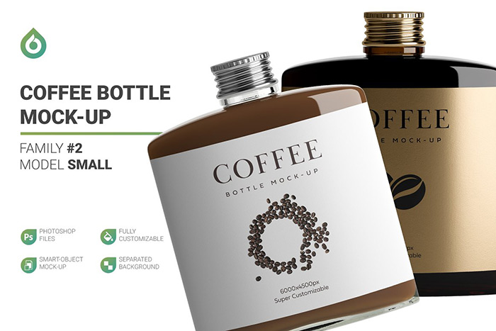 Coffee Bottle Mockup