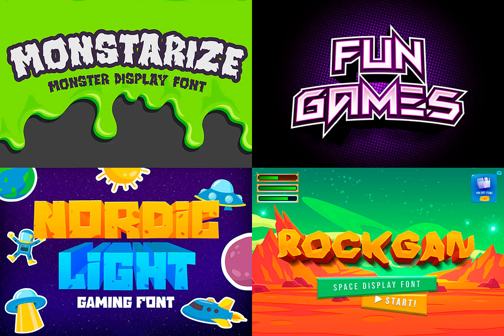 23 Energetic Game Fonts for Video Game Projects DesignwithRed