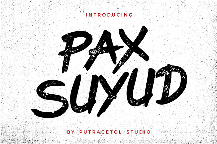 Pax Suyud - Brush + Rough Font