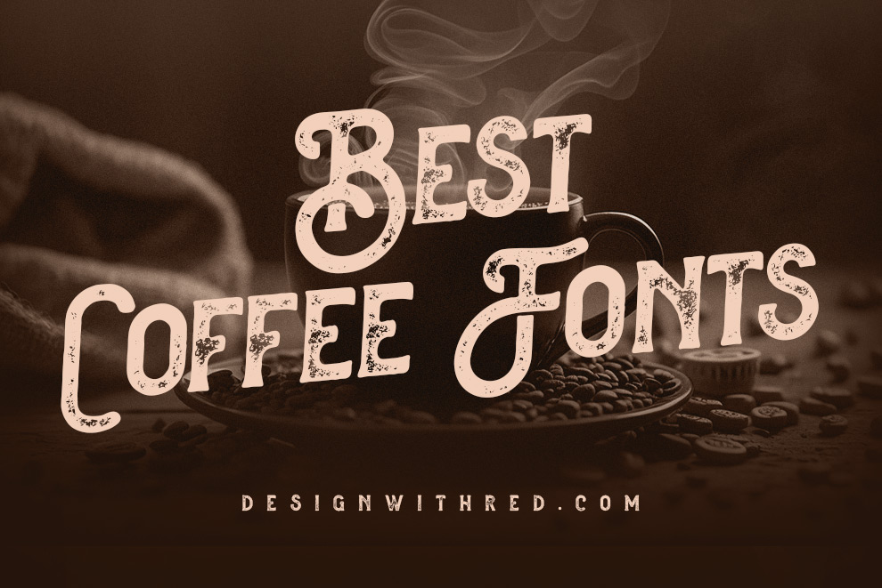 30 Best Coffee Fonts for Your Brew Brand - designwithred.com