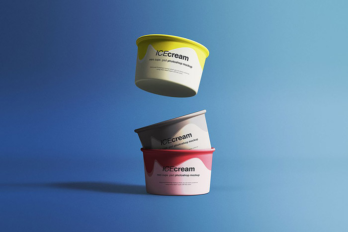 Ice Cream Cups Mockup