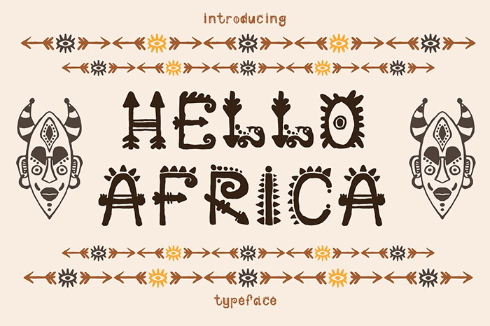 African Font + bonus