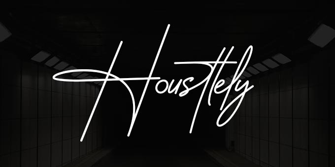 Housttely Signature Fonts Free