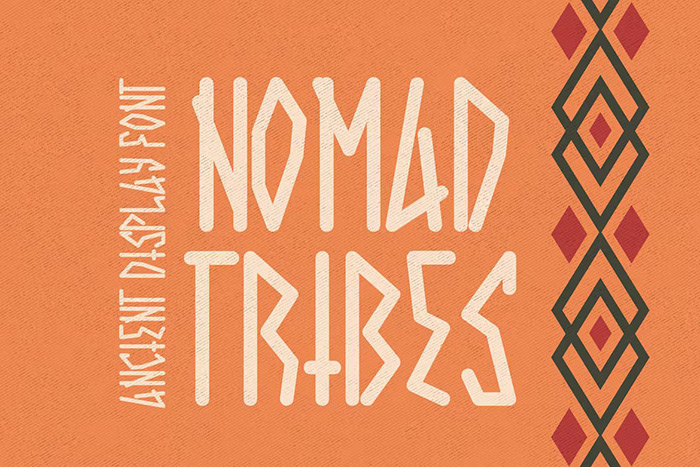 Nomad Tribes - Ancient Display Font