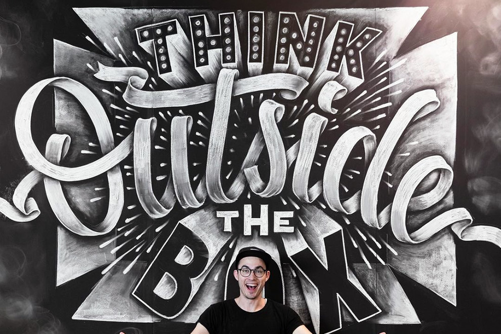 Amazing Chalkboard Lettering Inspiration by Stefan Kunz