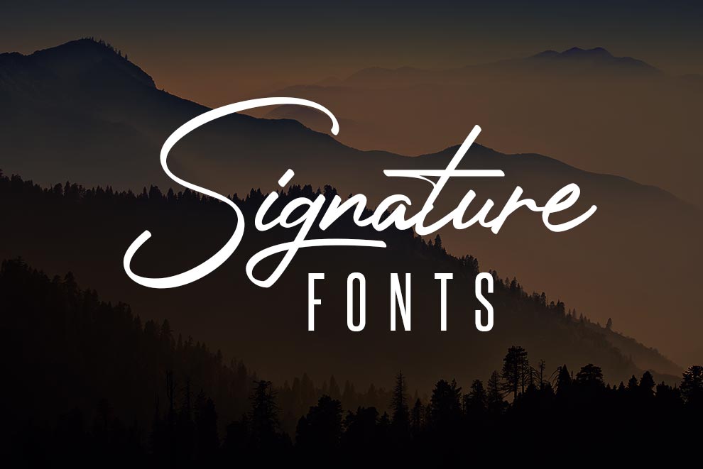 41 Autograph and Signature Fonts Free DesignwithRed