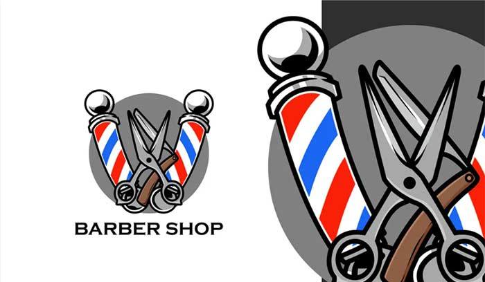 Barber Shop Logo Template