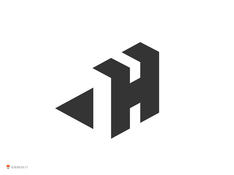 H - Single Letter Logo Design