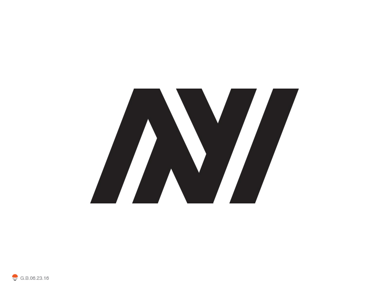 N - Single Letter Logo Design