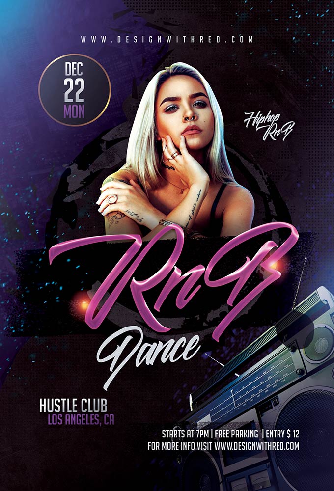 RnB Dance Flyer Template