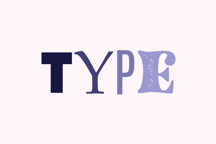 typography - graphic design elements